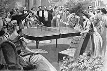 220px Partie de Tennis de table en 1901